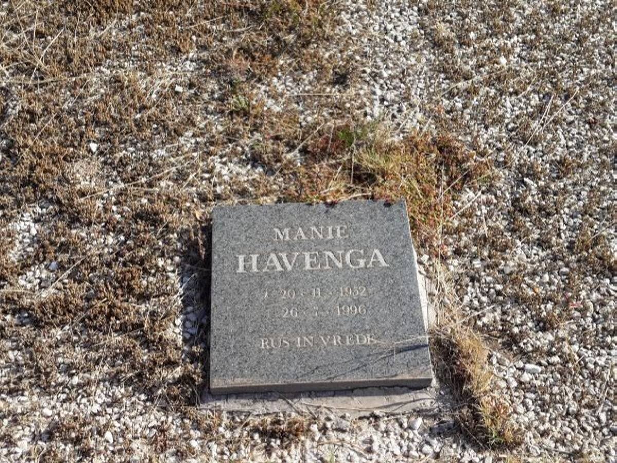 HAVENGA Manie 1952-1996