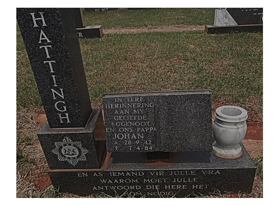 HATTINGH Johan 1942-1984