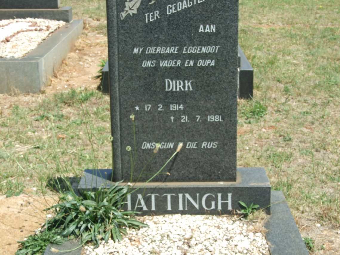 HATTINGH Dirk 1914-1981