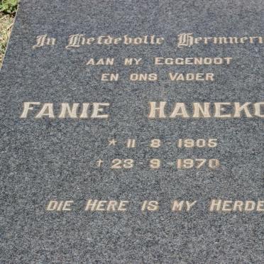 HANEKOM Fanie 1905-1970