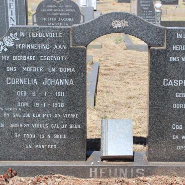 HEUNIS Casper Willem 1911-1983 &amp; Cornelia Johanna 1911-1978