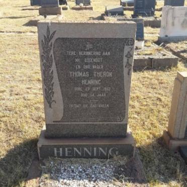 HENNING Thomas Theron -1952