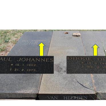 HEERDEN Paul Johannes, van 1902-1973 &amp; Dirkie Delila 1905-1974