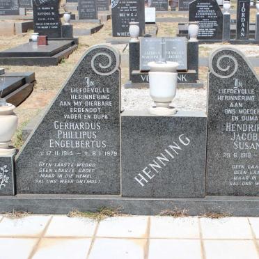 HENNING Gerhardus Phillipus Engelbertus 1914-1979 &amp; Hendrika Jacoba Susanna 1918-1995
