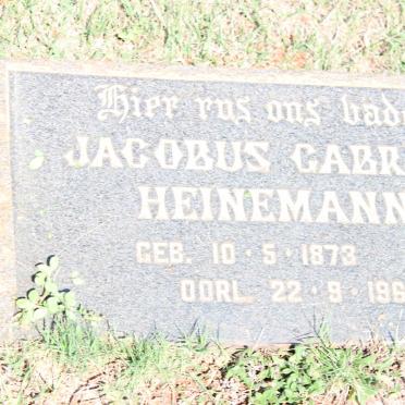 HEINEMANN Jacobus Gabriel 1873-1964