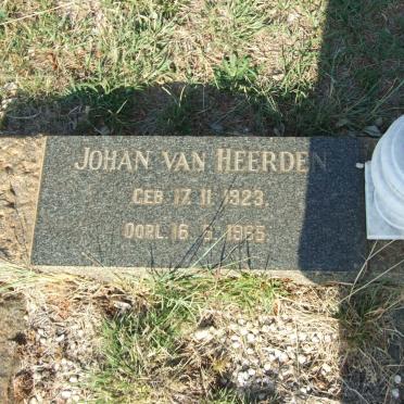 HEERDEN Johan, van 1923-1965