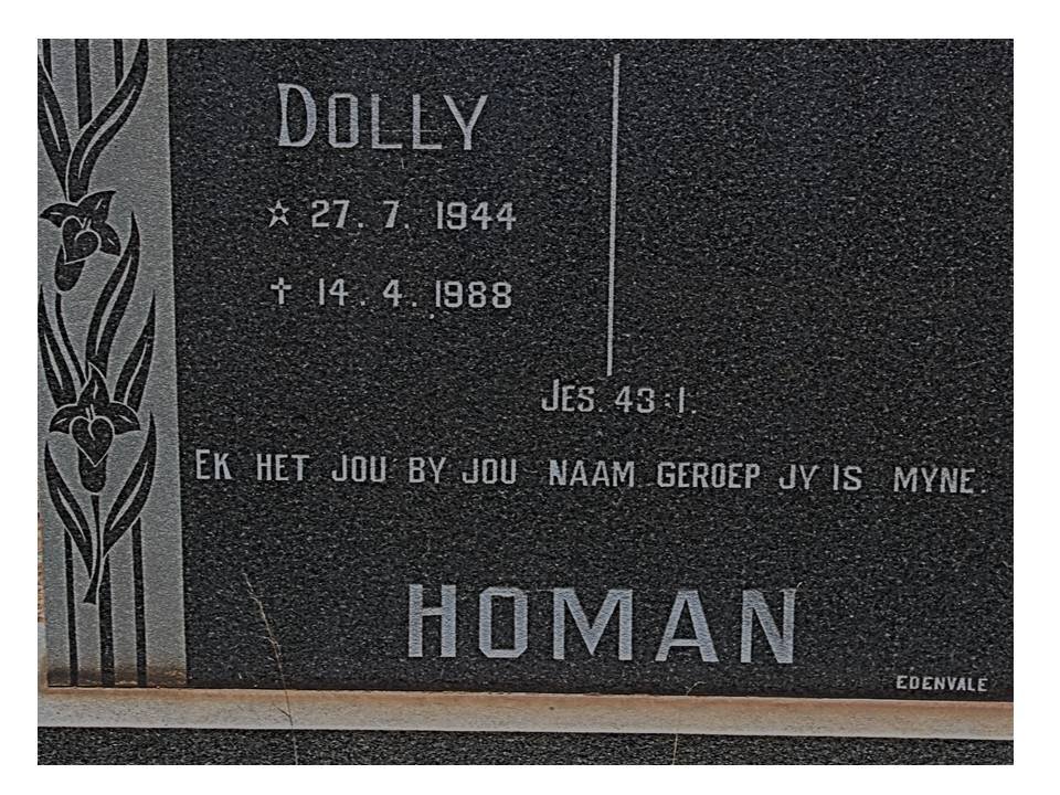 HOMAN Dolly 1944-1988