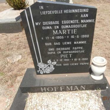 HOFFMAN Piet 1901-1988 &amp; Martie 1905-1980