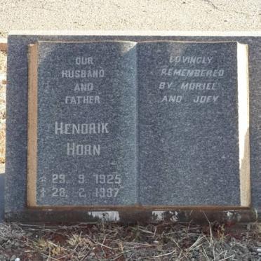 HORN Hendrik 1925-1997