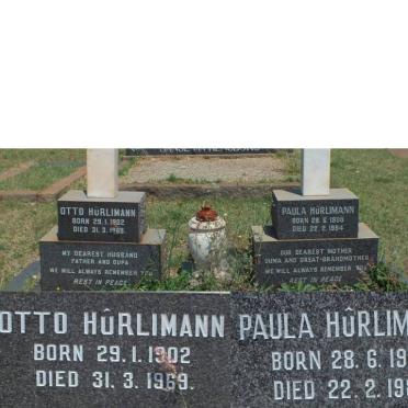 HURLIMANN Otto 1902-1969 &amp; Paula 1908-1984
