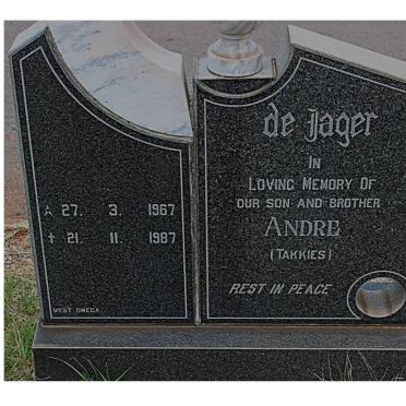 JAGER Andre, de 1967-1987