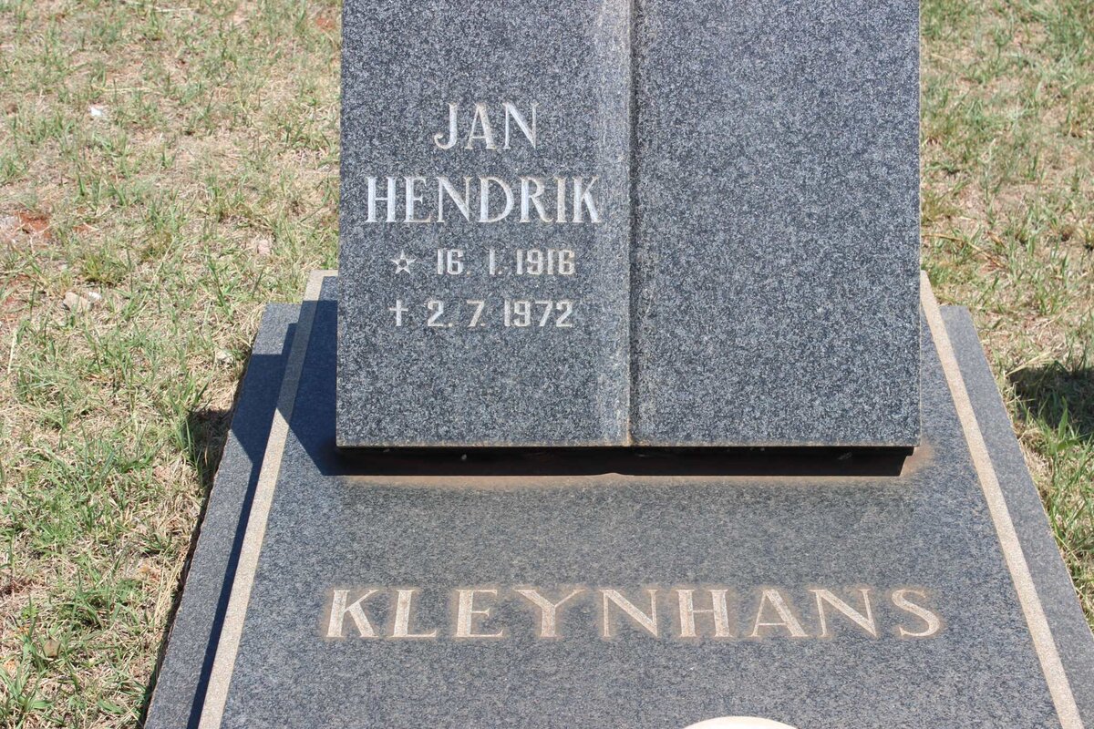 KLEYNHANS Jan Hendrik 1916-1972