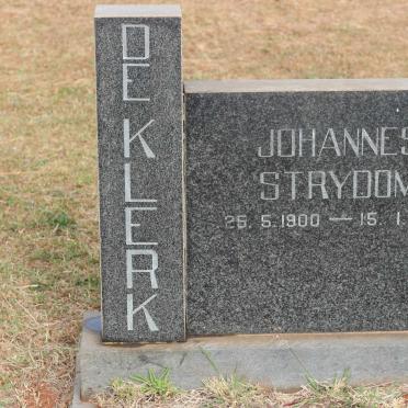 KLERK Johannes Strydom, de 1900-1952