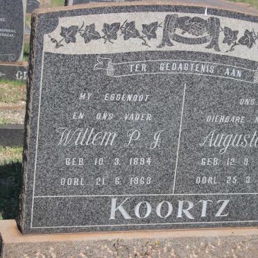 KOORTZ Willem P.J. 1894-1963 &amp; Augusta E. 1895-1965
