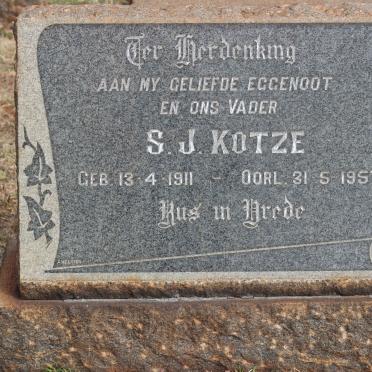 KOTZE S.J. 1911-1957