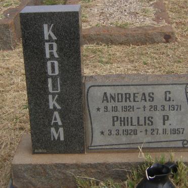 KROUKAM Andreas C. 1921-1971 &amp; Phillis P. 1920-1957