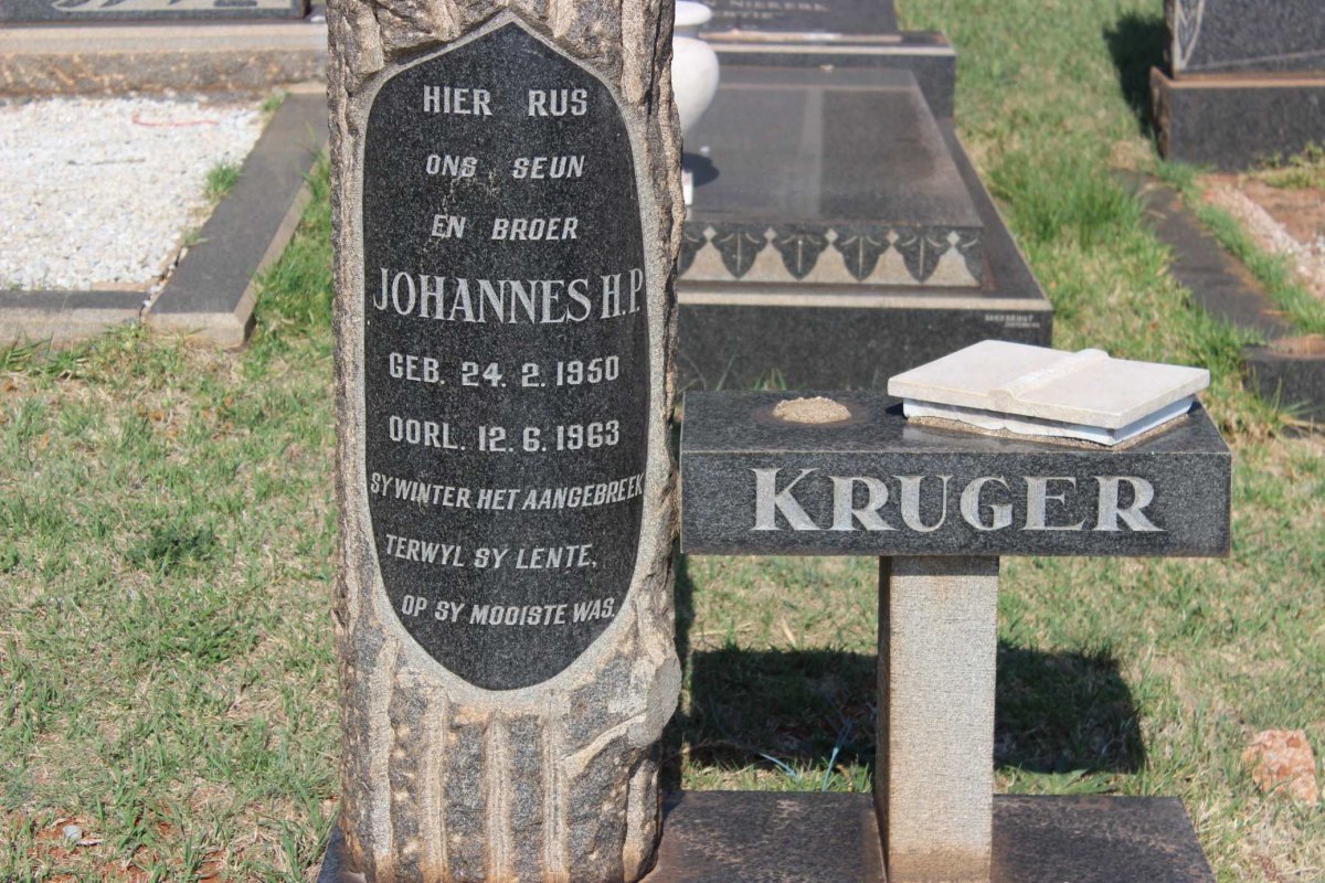 KRUGER Johannes H.P. 1950-1963