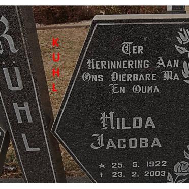 KUHL Hilda Jacoba 1922-2003