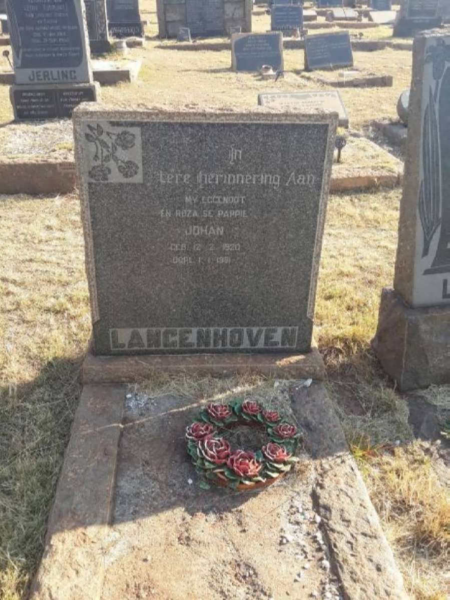 LANGENHOVEN Johan 1920-1951