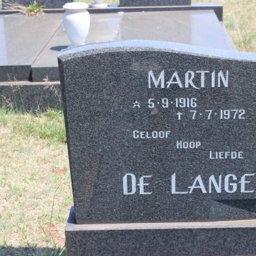 LANGE Martin, de 1916-1972