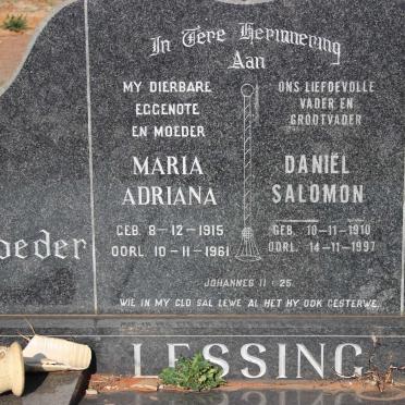 LESSING Daniël Salomon 1910-1997 &amp; Maria Adriana 1915-1961