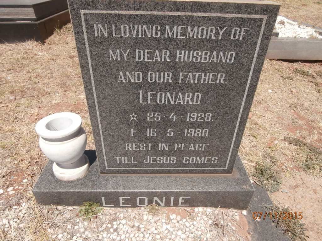 LEONIE Leonard 1928-1980