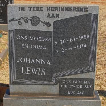 LEWIS Johanna 1888-1974