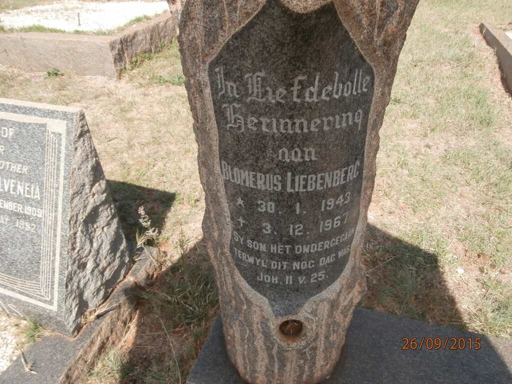 LIEBENBERG Blomerus 1943-1967