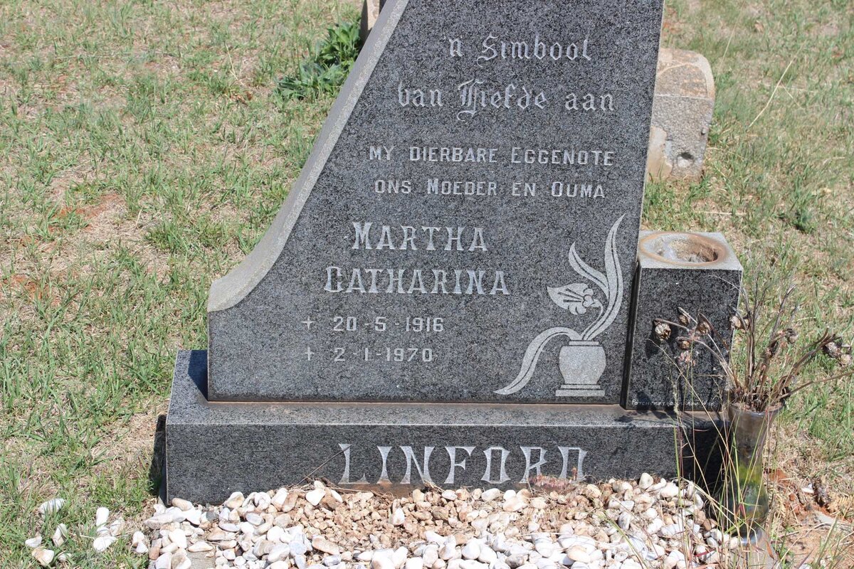 LINFORD Martha Catharina 1916-1970