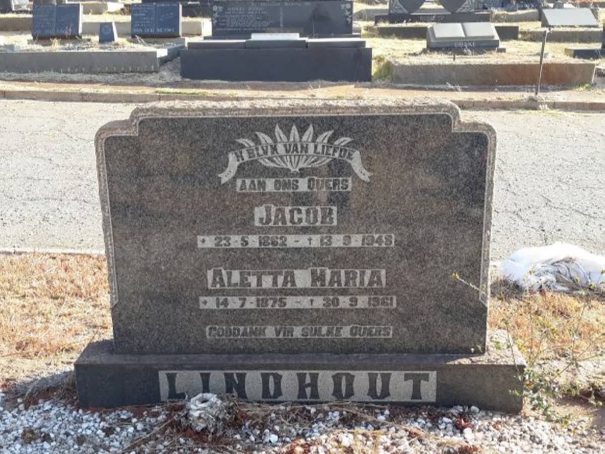 LINDHOUT Jacob 1862-1948 &amp; Aletta Maria 1875-1961