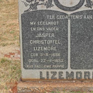 LIZEMORE Jasper Christoffel 1886-1952