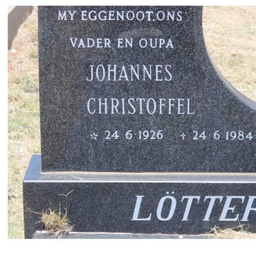 LOTTER Johannes Christoffel 1926-1984