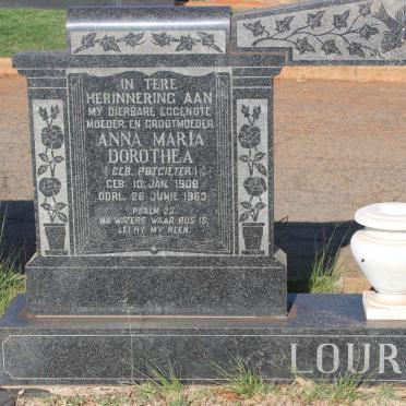 LOURENS Anna Maria Dorothea nee POTGIETER 1908-1963
