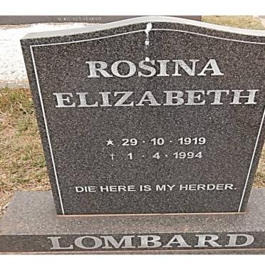 LOMBARD Rosina Elizabeth 1919-1994