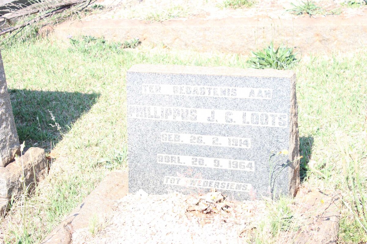LOOTS Phillippus J.C. 1914-1964