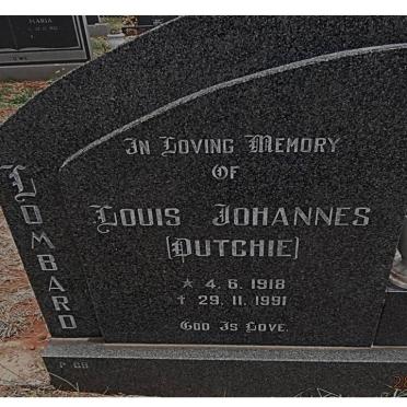 LOMBARD Louis Johannes 1918-1991
