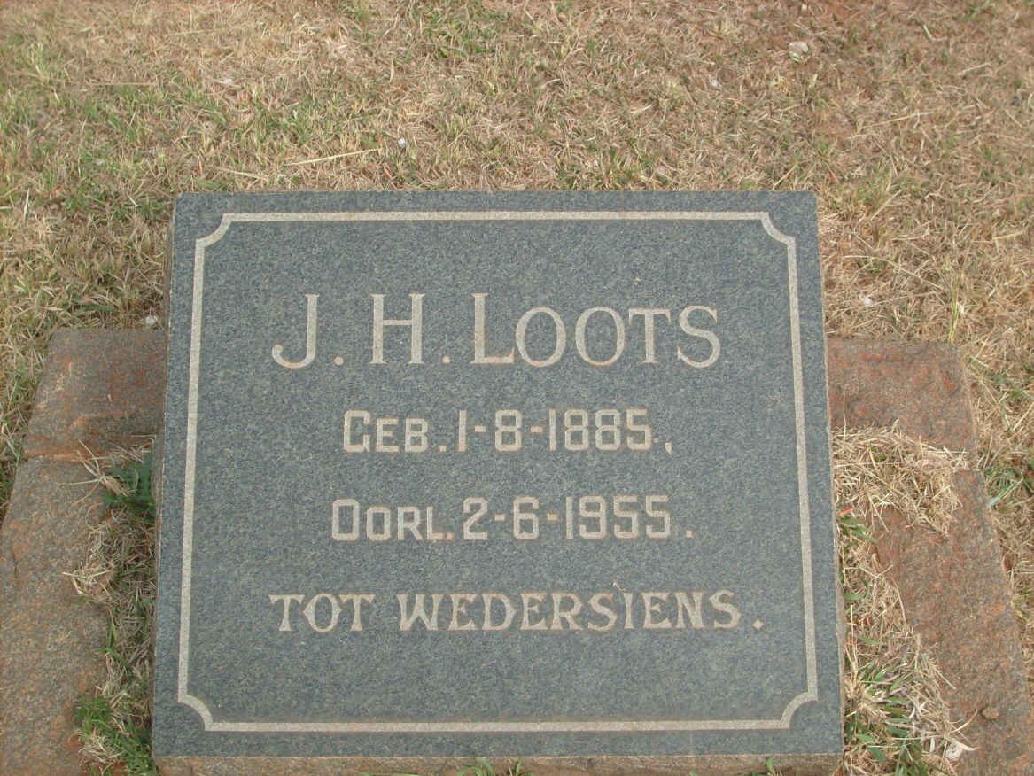 LOOTS J.H. 1885-1955
