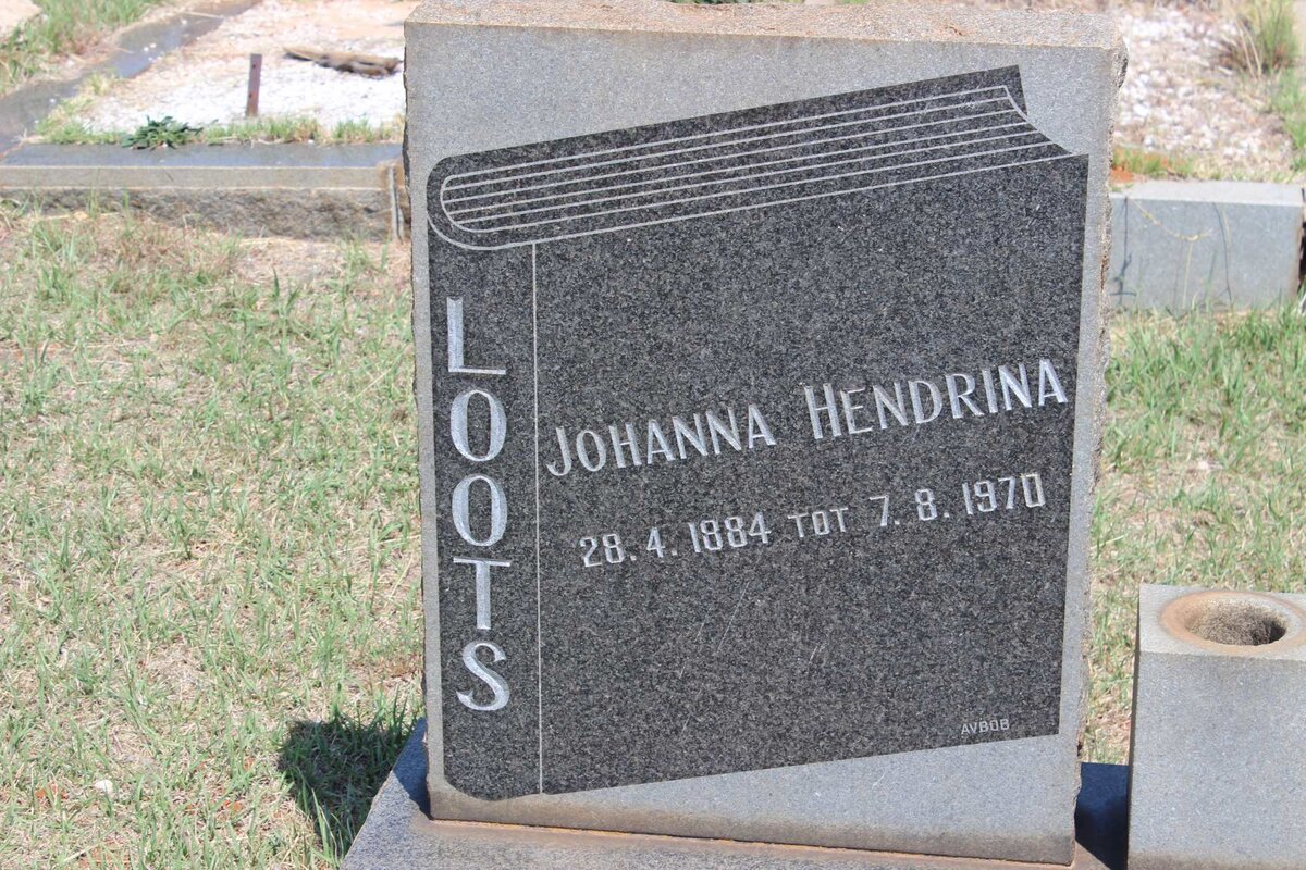 LOOTS Johanna Hendrina 1884-1970