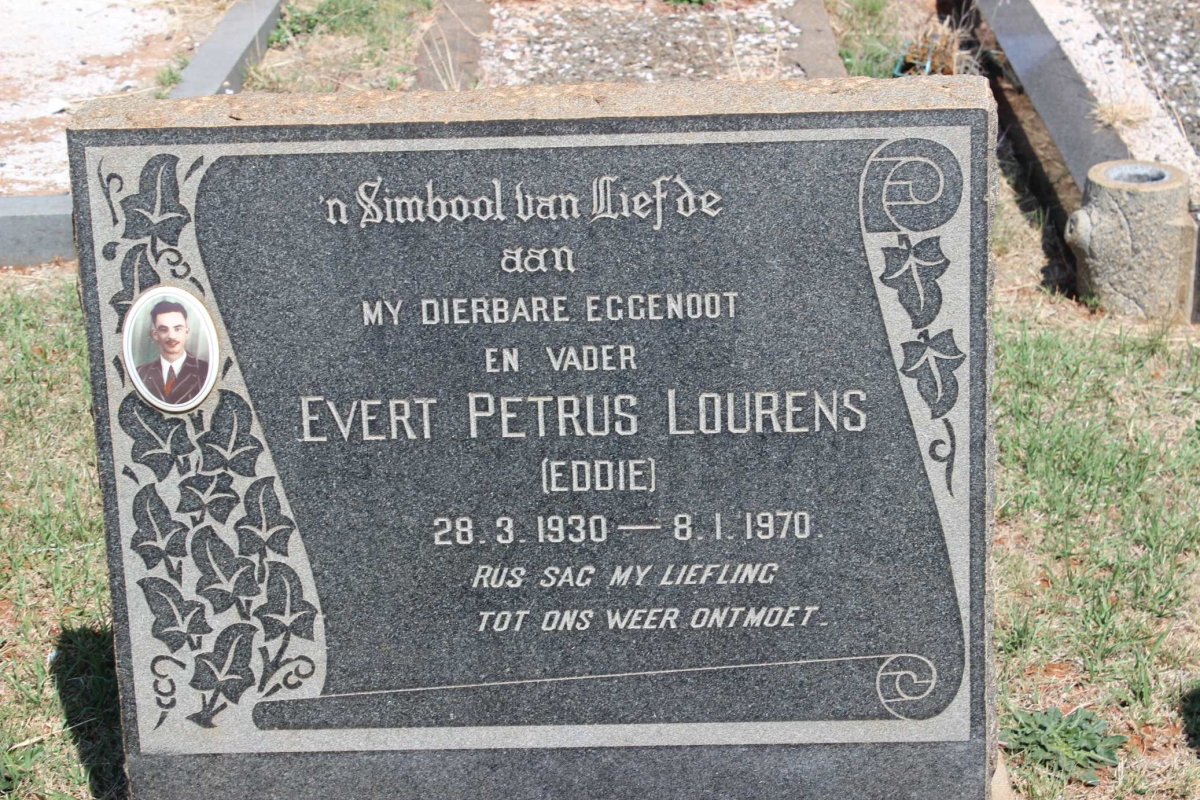 LOURENS Evert Petrus 1930-1970