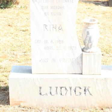 LUDICK Rina 1929-1978