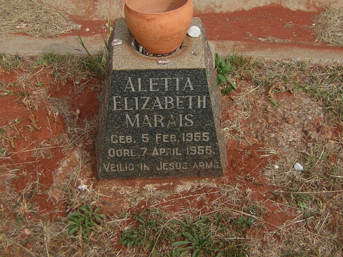 MARAIS Aletta Elizabeth 1955-1955