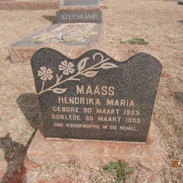 MAASS Hendrika Maria 1955-1955