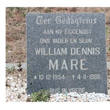 MARE William Dennis 1954-1986