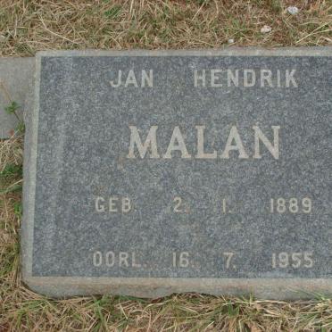MALAN Jan Hendrik 1889-1955
