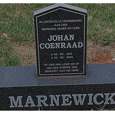 MARNEWICK Johan Coenraad 1932-2005
