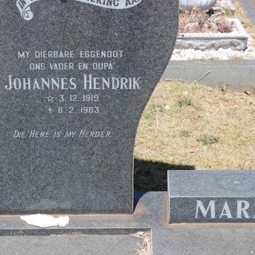 MARAIS Johannes Hendrik 1919-1983