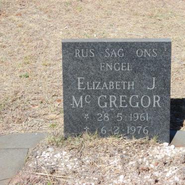 McGREGOR Elizabeth J. 1961-1976