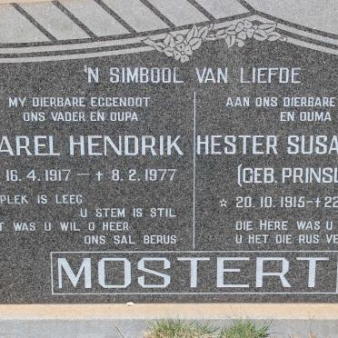 MOSTERT Carel Hendrik 1917-1977 &amp; Hester Susara J.D. PRINSLOO 1915-1991