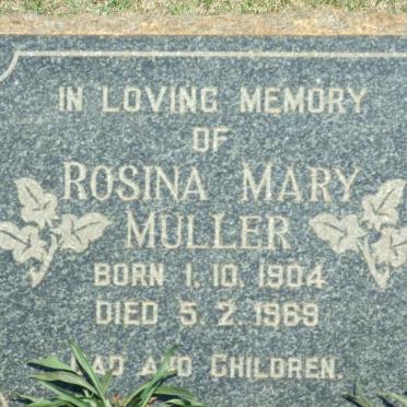 MULLER Rosina Mary 1904-1969