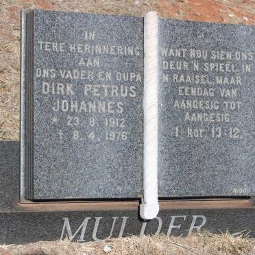 MULDER Dirk Petrus Johannes 1912-1976